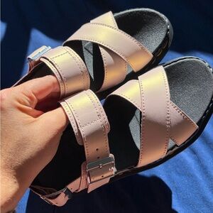 New Dr Marten Athena Leather Strap Sandals Voss II Size 7